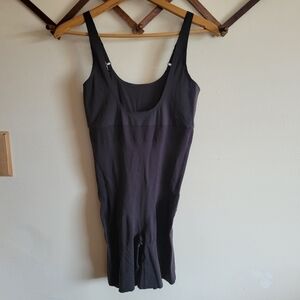 Spanx Shapewear One Piece Tank Top Shorts Black Compression 1X